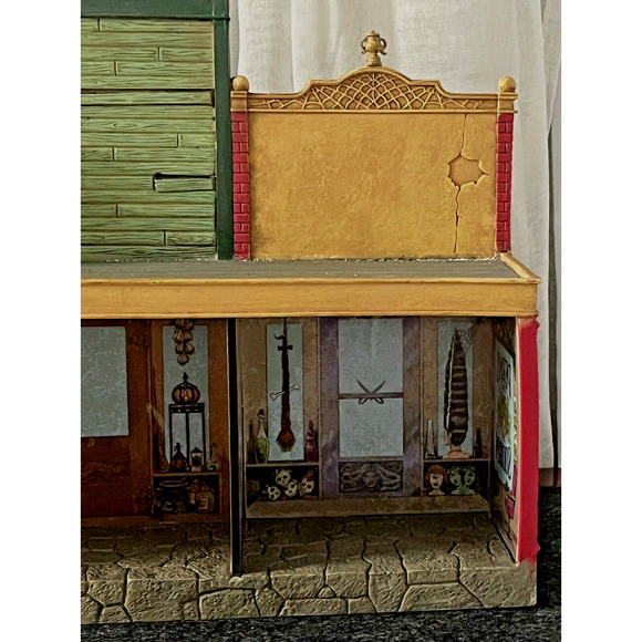 2005 Hallmark Haunting Collection Dead Wood Shops Ghost Town Lighted Box Table - Picture 9 of 16